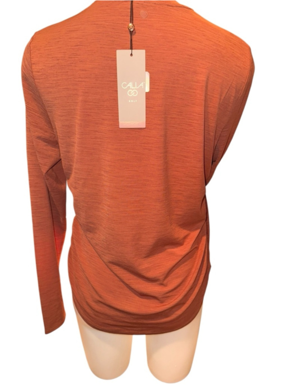 Women's CALIA Dark Orange Long Sleeve Tee M. Wm6 - Picture 3 of 4